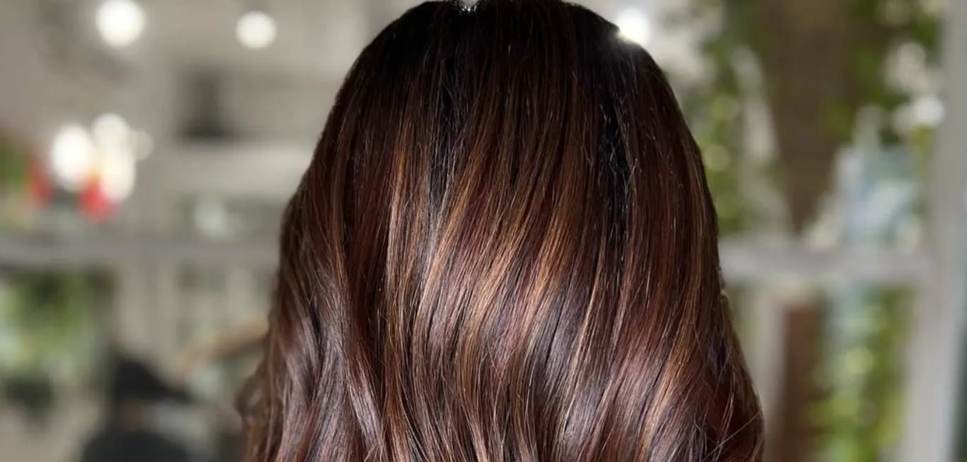 Brown hair balayage